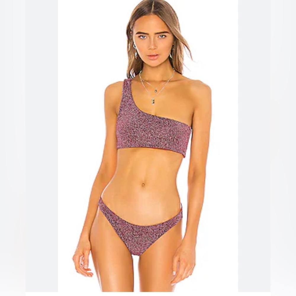 NWT Mikoh ofu dragon fruit Bikini Swim Bottom Size L